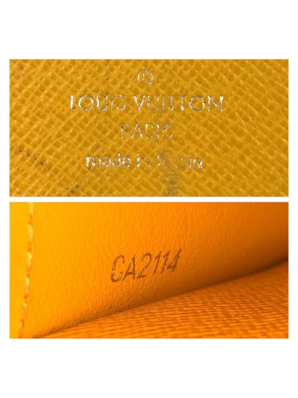 Louis Vuitton Epi Portefeuille Emily Yellow Wallet